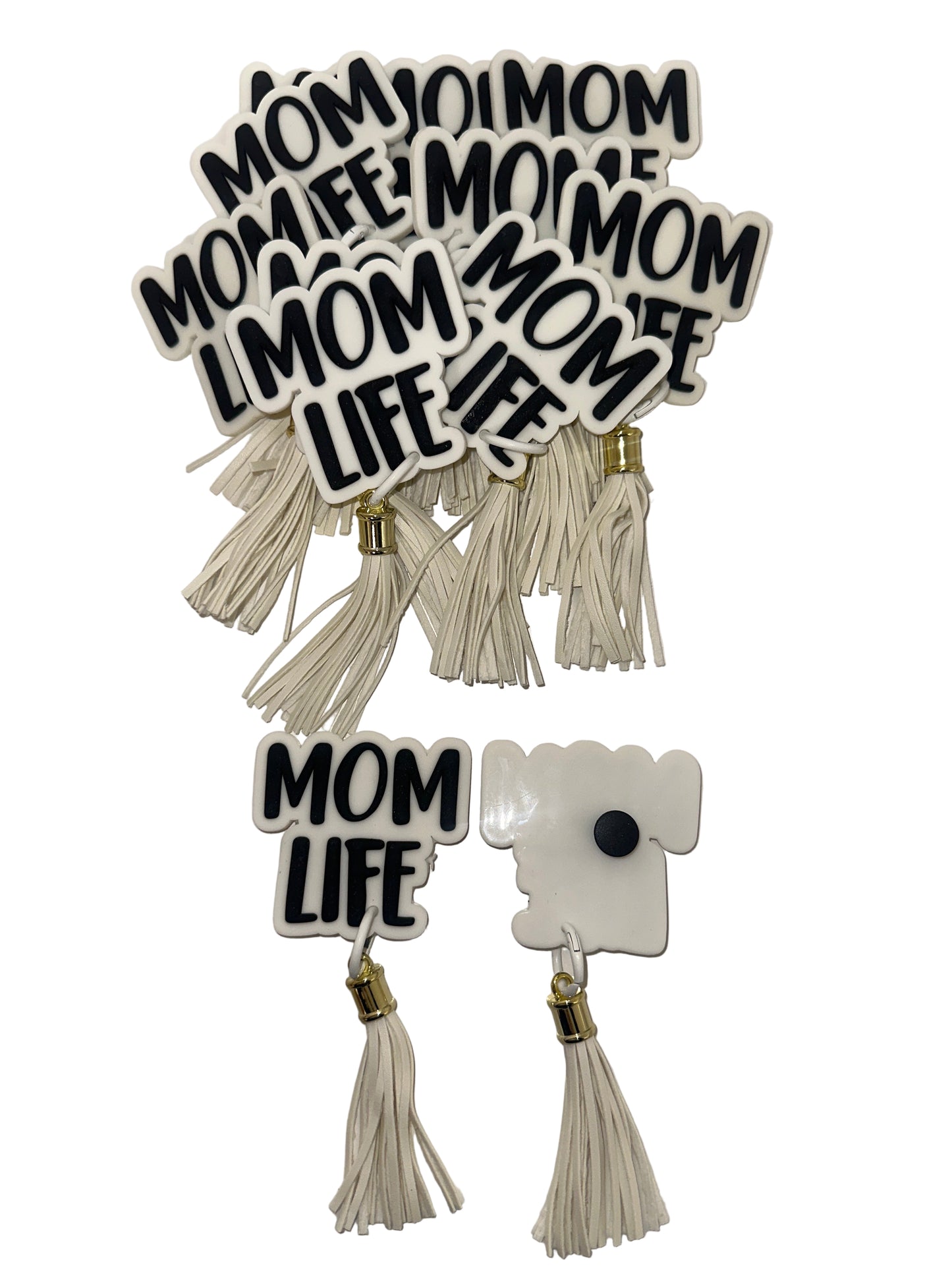 Mom Life Charm With Tassel (12pc)