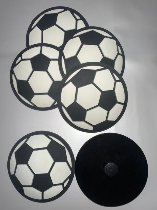 Soccer ball Tote Charm(6pc)