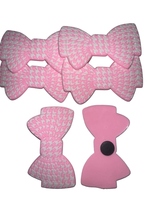 Pink Bow Tote Charm(6pc)