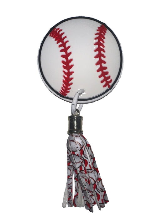 Baseball charm with tassel(12pc)