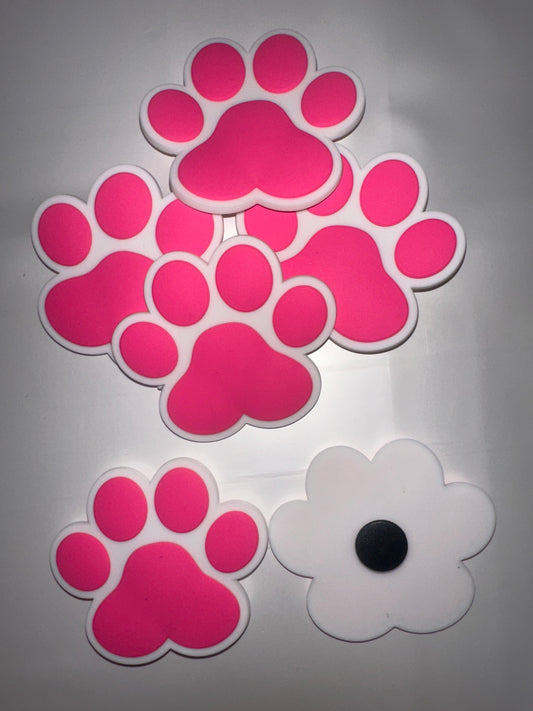Paw print Tote Charm(6pc)