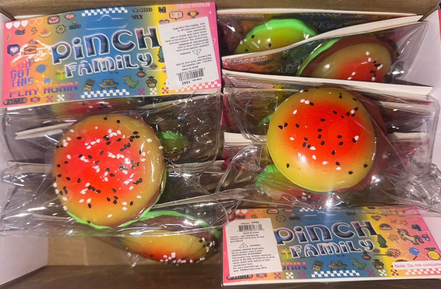 1542 Burger Squishy(12pc)
