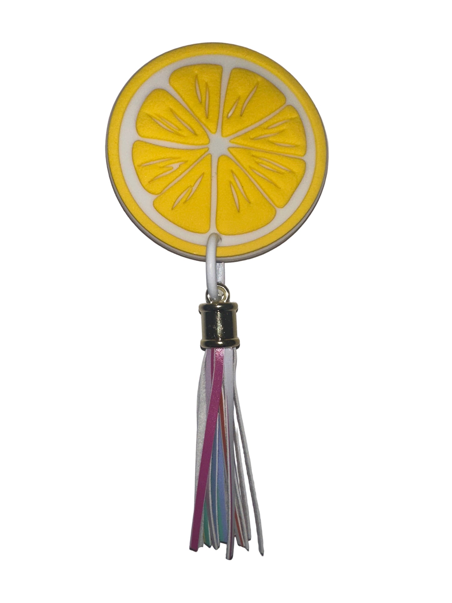 Lemon charm with tassel(12pc)