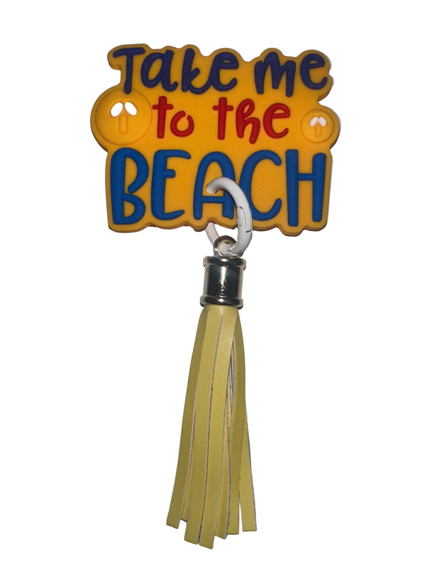 "Take Me to the beach" charm with tassel (12pc)