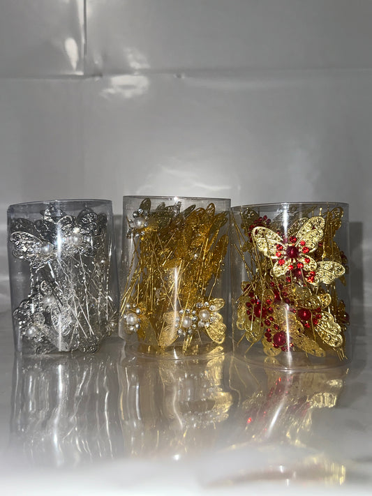 Flower Pins #Butterfly