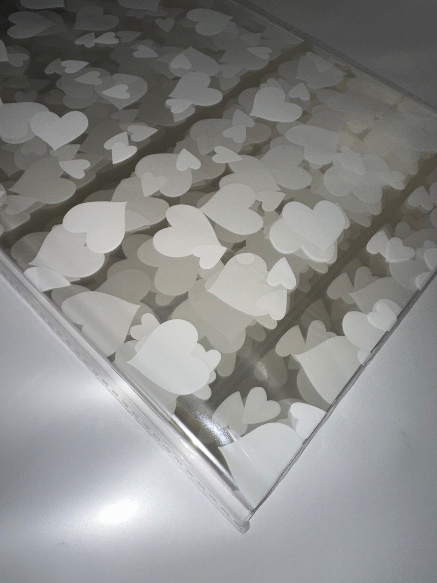 Clear Heart Flower Paper