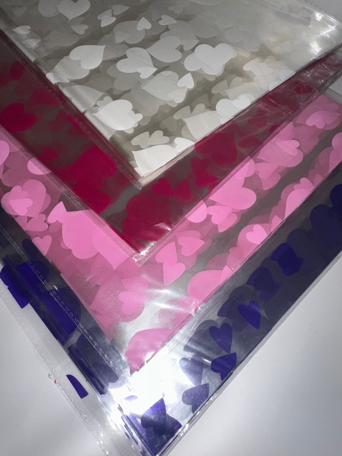 Clear Heart Flower Paper