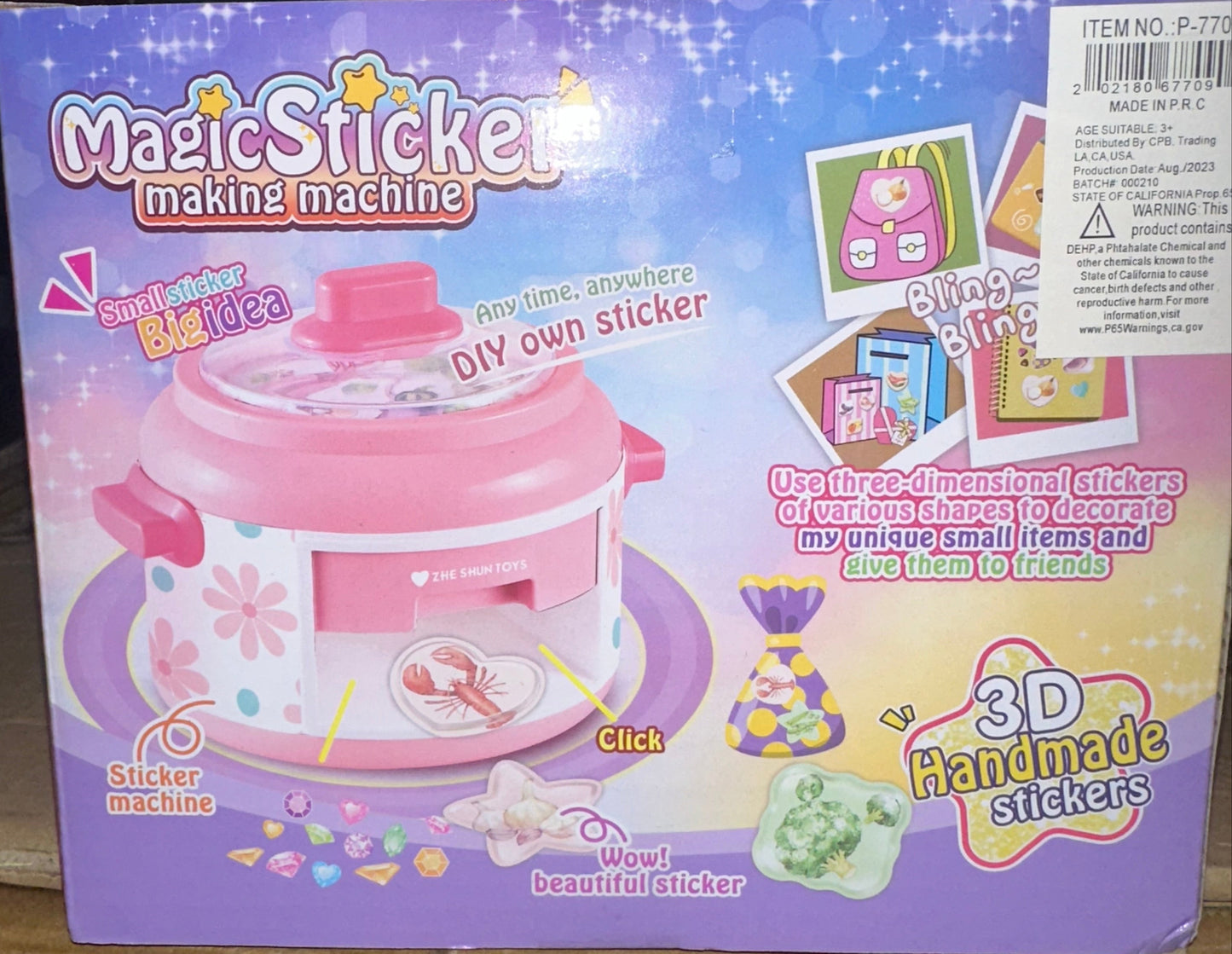 #P-7709 Magic Sticker