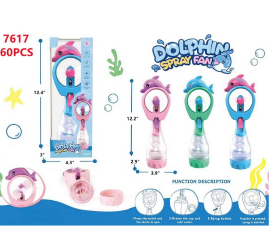 7617 Dolphin Water Fan(1pc)