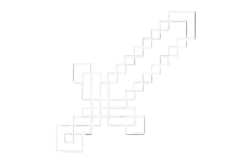 Minecraft sword outline
